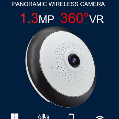 Smoke Detector Panoramic / Fisheye Wifi IP Camera